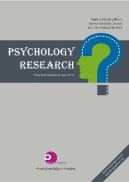 Journal of Psychology Research  16年4月号