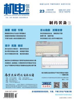 机电信息 16年第23期