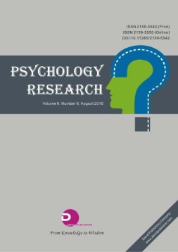 Journal of Psychology Research  16年8月号