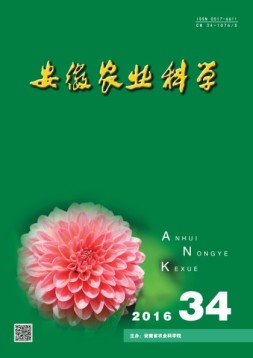 安徽农业科学 16年第34期