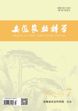 安徽农业科学 23年第7期